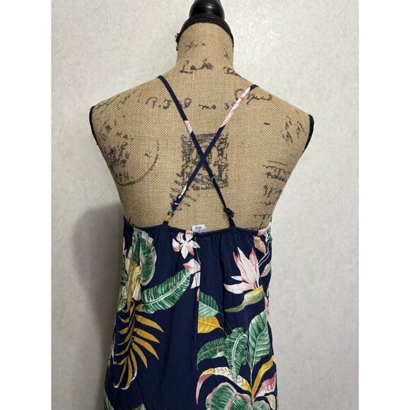 OLD NAVY Tropical Floral Botanical Striped Maxi/Mini Dress Lot 2 SMALL Beach - Picture 14 of 16